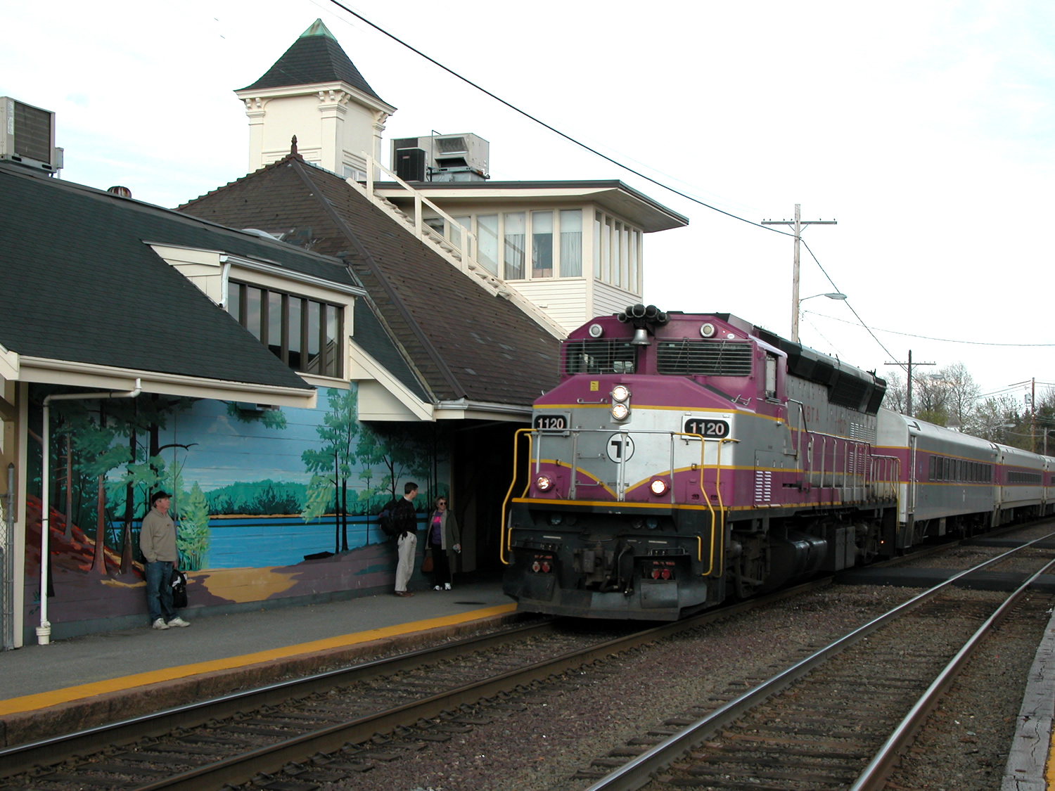 MBTA Fitchburg Line train at Concord Depot