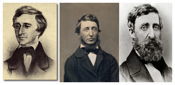 Henry David Thoreau: three stages of life
