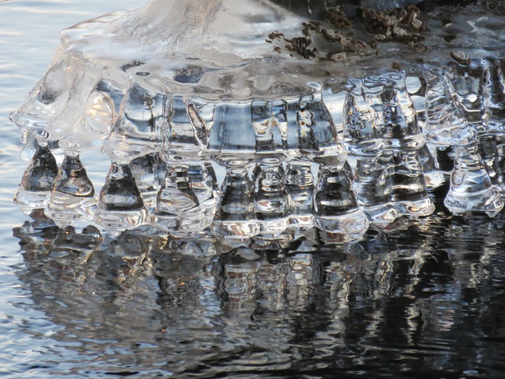 Ice jewels at Old North Bridge