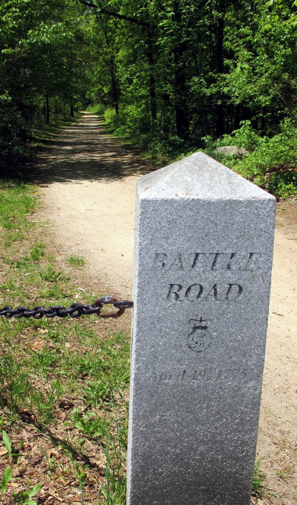 Battle Road Trail marker
