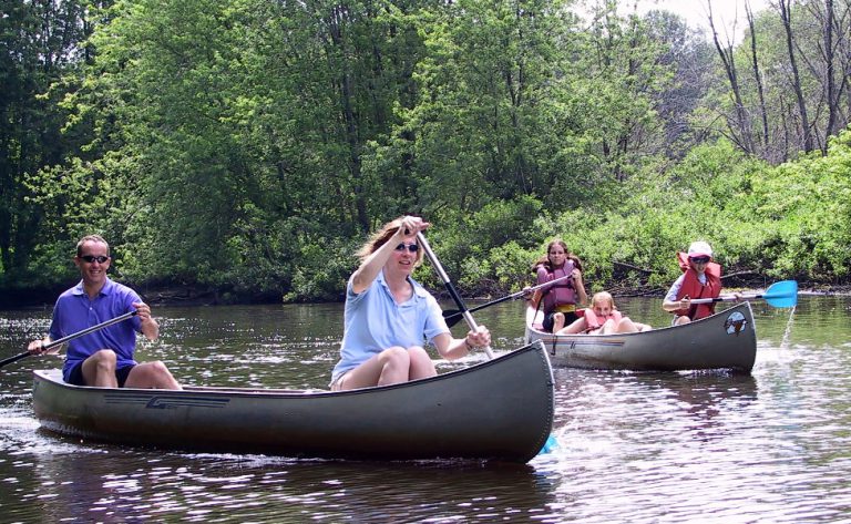Canoers on the Concord River