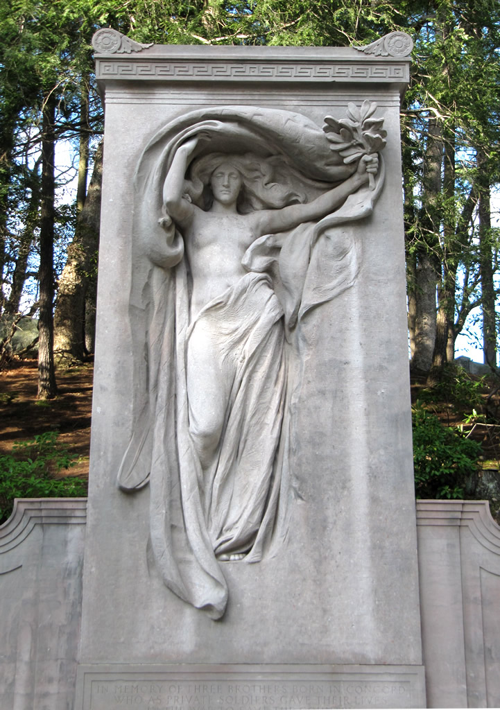 Mourning Victory, by Daniel Chester French, Melvin Memorial