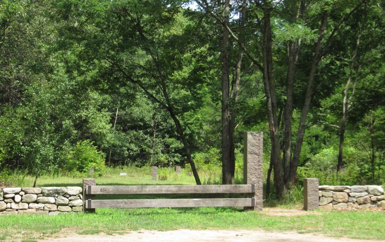 Entrance to Thoreau's Path on Brister's Hill
