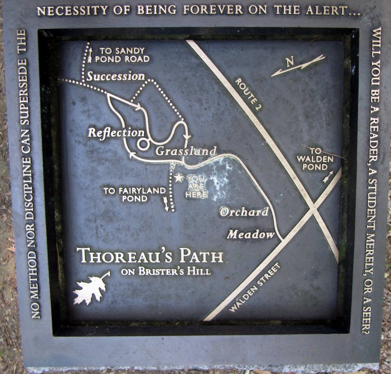 Thoreau's Path on Brister's Hill entrance