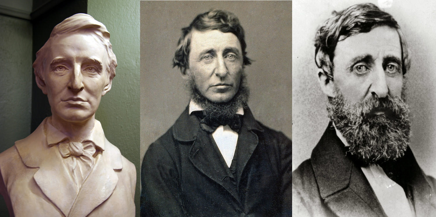 Three portraits of Henry David Thoreau